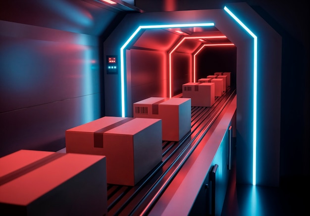 未来无人机配送概念图