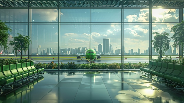 永州清晨的机场