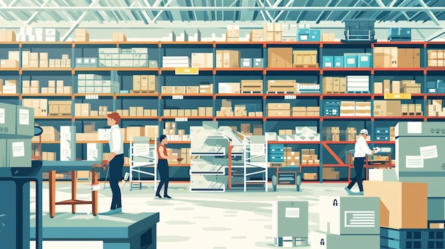 高效运转的物流分拣中心