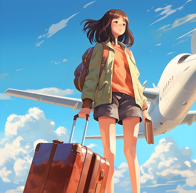 航空货装机准备起飞