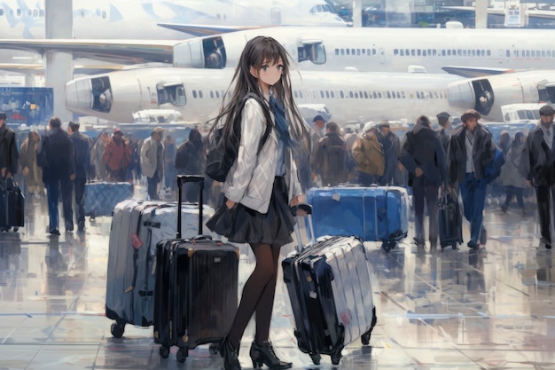 主人帮宠物准备航空箱